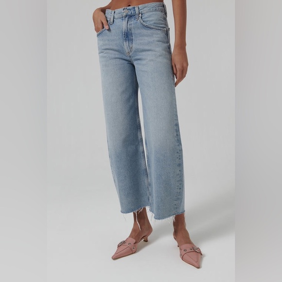 Agolde Denim - AGOLDE Blue Low Curve Fray Women’s Jeans 27